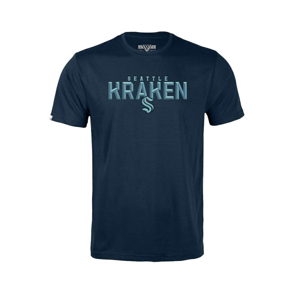 Seattle Kraken Levelwear Youth Little Richmond Carve T-Shirt - Deep Sea Blue - NHL
