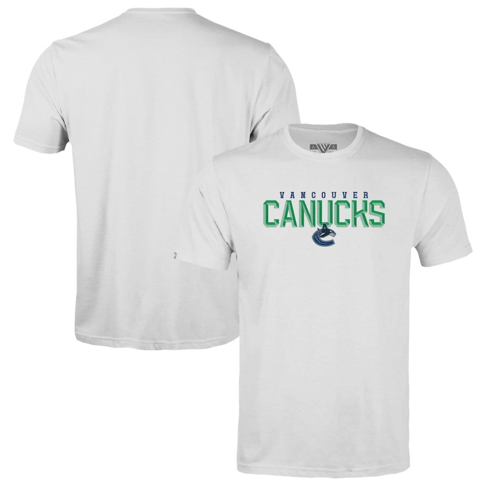 Vancouver Canucks Levelwear Youth Little Richmond Carve T-Shirt - White - NHL