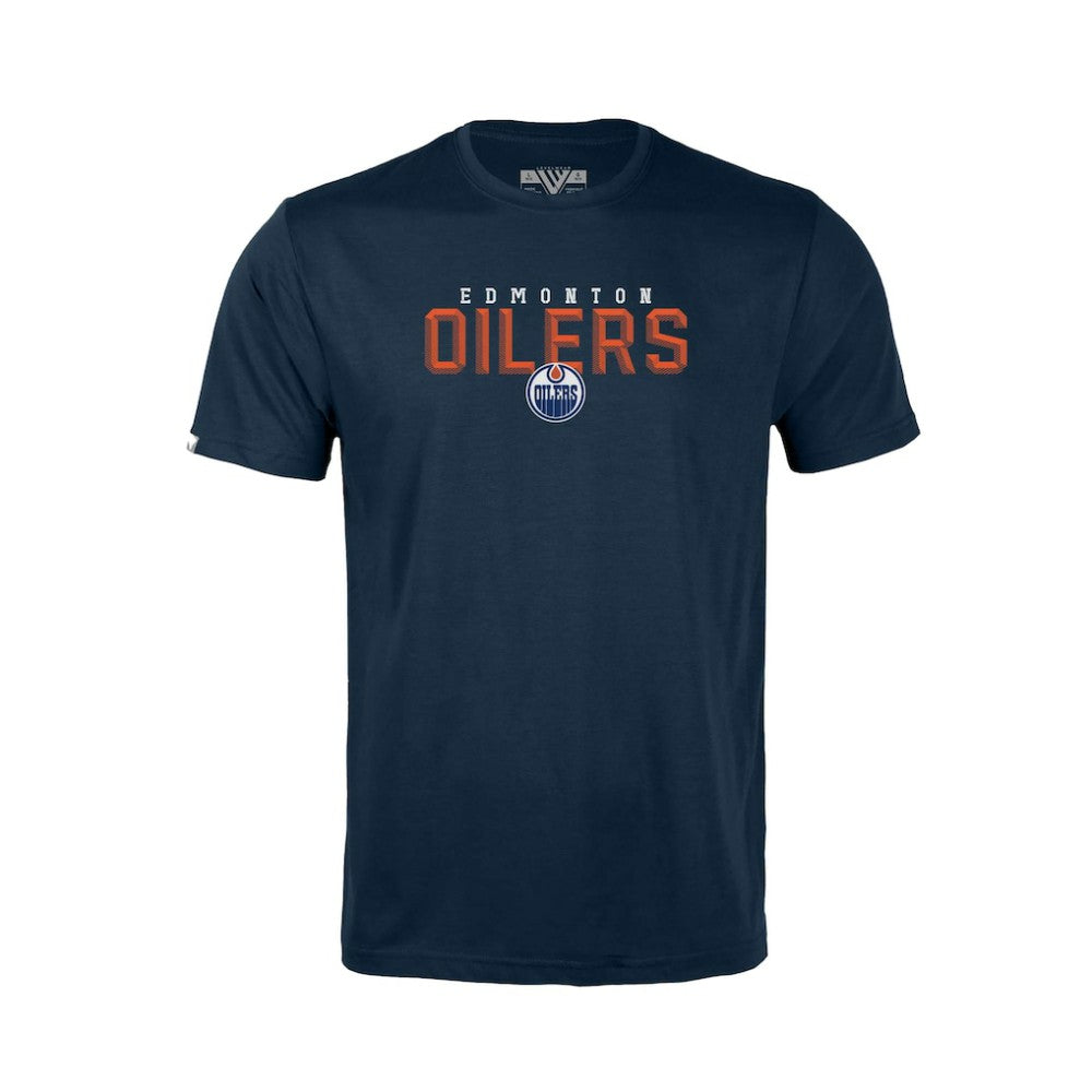 Edmonton Oilers Levelwear Youth Little Richmond Carve T-Shirt - Navy - NHL