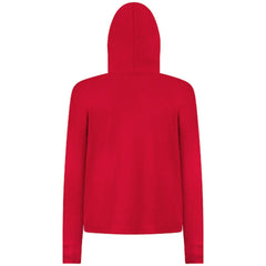 Washington Capitals Levelwear Women's Sweet Monument Tri-Blend Cropped Pullover Hoodie - Red - NHL