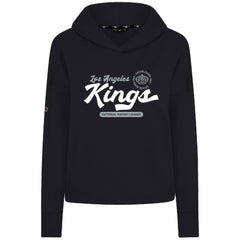 Los Angeles Kings Levelwear Women's Sweet Monument Tri-Blend Cropped Pullover Hoodie - Black - NHL
