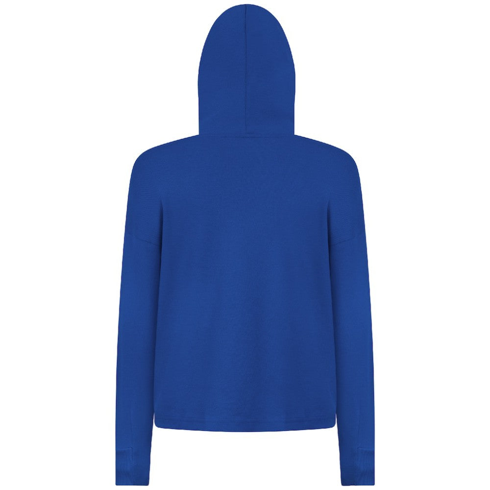 Buffalo Sabres Levelwear Women's Sweet Monument Tri-Blend Cropped Pullover Hoodie - Royal - NHL