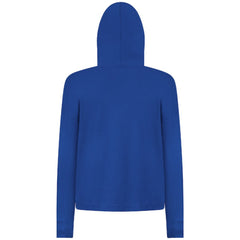 New York Islanders Levelwear Women's Sweet Banner Arch Tri-Blend Cropped Pullover Hoodie - Royal - NHL