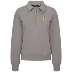 Pittsburgh Penguins Levelwear Women's Canmore Quarter-Zip Pullover - Gray - NHL
