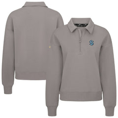 Seattle Kraken Levelwear Women's Canmore Quarter-Zip Pullover - Gray - NHL