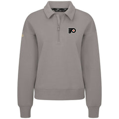 Philadelphia Flyers Levelwear Women's Canmore Quarter-Zip Pullover - Gray - NHL