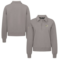 Nashville Predators Levelwear Women's Canmore Quarter-Zip Pullover - Gray - NHL