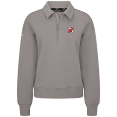 New Jersey Devils Levelwear Women's Canmore Quarter-Zip Pullover - Gray - NHL