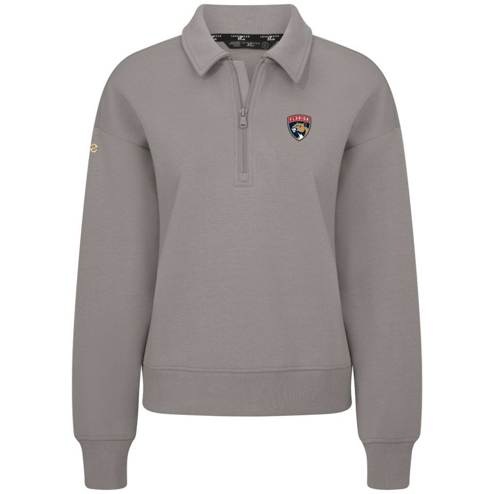 Florida Panthers Levelwear Women's Canmore Quarter-Zip Pullover - Gray - NHL