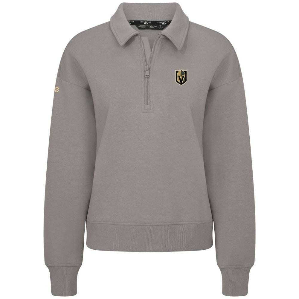 Vegas Golden Knights Levelwear Women's Canmore Quarter-Zip Pullover - Gray - NHL