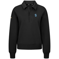 Seattle Kraken Levelwear Women's Canmore Quarter-Zip Pullover - Black - NHL