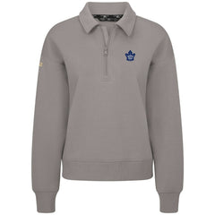 Toronto Maple Leafs Levelwear Women's Canmore Quarter-Zip Pullover - Gray - NHL