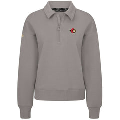 Ottawa Senators Levelwear Women's Canmore Quarter-Zip Pullover - Gray - NHL