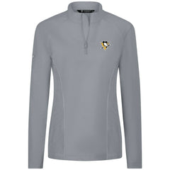 Pittsburgh Penguins Levelwear Women's Upright Quarter-Zip Pullover - Gray - NHL