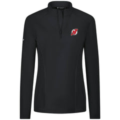 New Jersey Devils Levelwear Women's Upright Quarter-Zip Pullover - Black - NHL