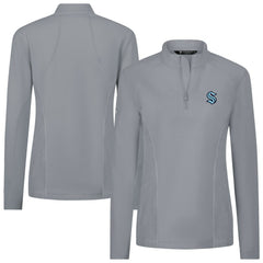 Seattle Kraken Levelwear Women's Upright Quarter-Zip Pullover - Gray - NHL