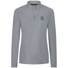 Seattle Kraken Levelwear Women's Upright Quarter-Zip Pullover - Gray - NHL