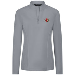 Ottawa Senators Levelwear Women's Upright Quarter-Zip Pullover - Gray - NHL