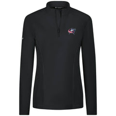 Columbus Blue Jackets Levelwear Women's Upright Quarter-Zip Pullover - Black - NHL