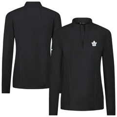 Toronto Maple Leafs Levelwear Women's Upright Quarter-Zip Pullover - Black - NHL