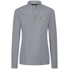 Nashville Predators Levelwear Women's Upright Quarter-Zip Pullover - Gray - NHL