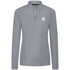 Toronto Maple Leafs Levelwear Women's Upright Quarter-Zip Pullover - Gray - NHL