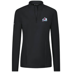 Colorado Avalanche Levelwear Women's Upright Quarter-Zip Pullover - Black - NHL