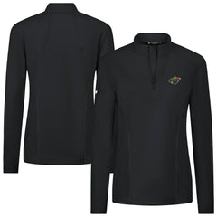 Minnesota Wild Levelwear Women's Upright Quarter-Zip Pullover - Black - NHL