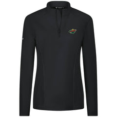 Minnesota Wild Levelwear Women's Upright Quarter-Zip Pullover - Black - NHL