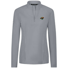 Minnesota Wild Levelwear Women's Upright Quarter-Zip Pullover - Gray - NHL