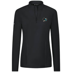 San Jose Sharks Levelwear Women's Upright Quarter-Zip Pullover - Black - NHL