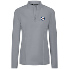 Winnipeg Jets Levelwear Women's Upright Quarter-Zip Pullover - Gray - NHL
