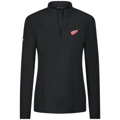 Detroit Red Wings Levelwear Women's Upright Quarter-Zip Pullover - Black - NHL