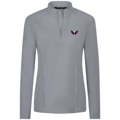Washington Capitals Levelwear Women's Upright Quarter-Zip Pullover - Gray - NHL