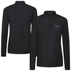 Washington Capitals Levelwear Women's Upright Quarter-Zip Pullover - Black - NHL