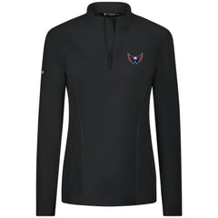Washington Capitals Levelwear Women's Upright Quarter-Zip Pullover - Black - NHL