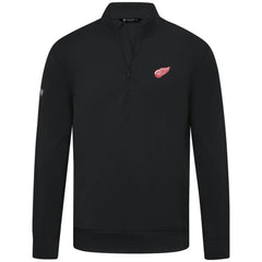 Detroit Red Wings Levelwear Upright Tri-Blend Quarter-Zip Pullover - Black - NHL