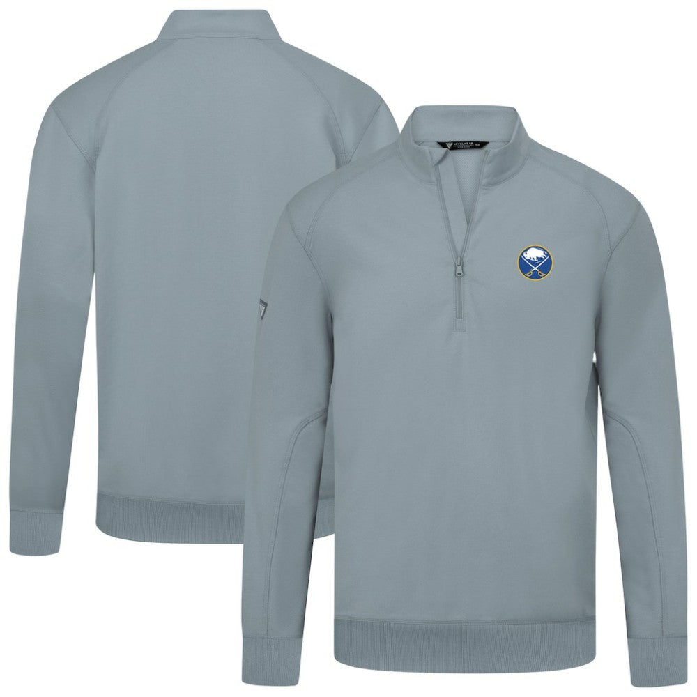 Buffalo Sabres Levelwear Upright Tri-Blend Quarter-Zip Pullover - Gray - NHL