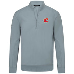 Calgary Flames Levelwear Upright Tri-Blend Quarter-Zip Pullover - Gray - NHL