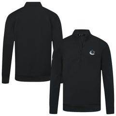 Vancouver Canucks Levelwear Upright Tri-Blend Quarter-Zip Pullover - Black - NHL