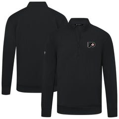 Philadelphia Flyers Levelwear Upright Tri-Blend Quarter-Zip Pullover - Black - NHL