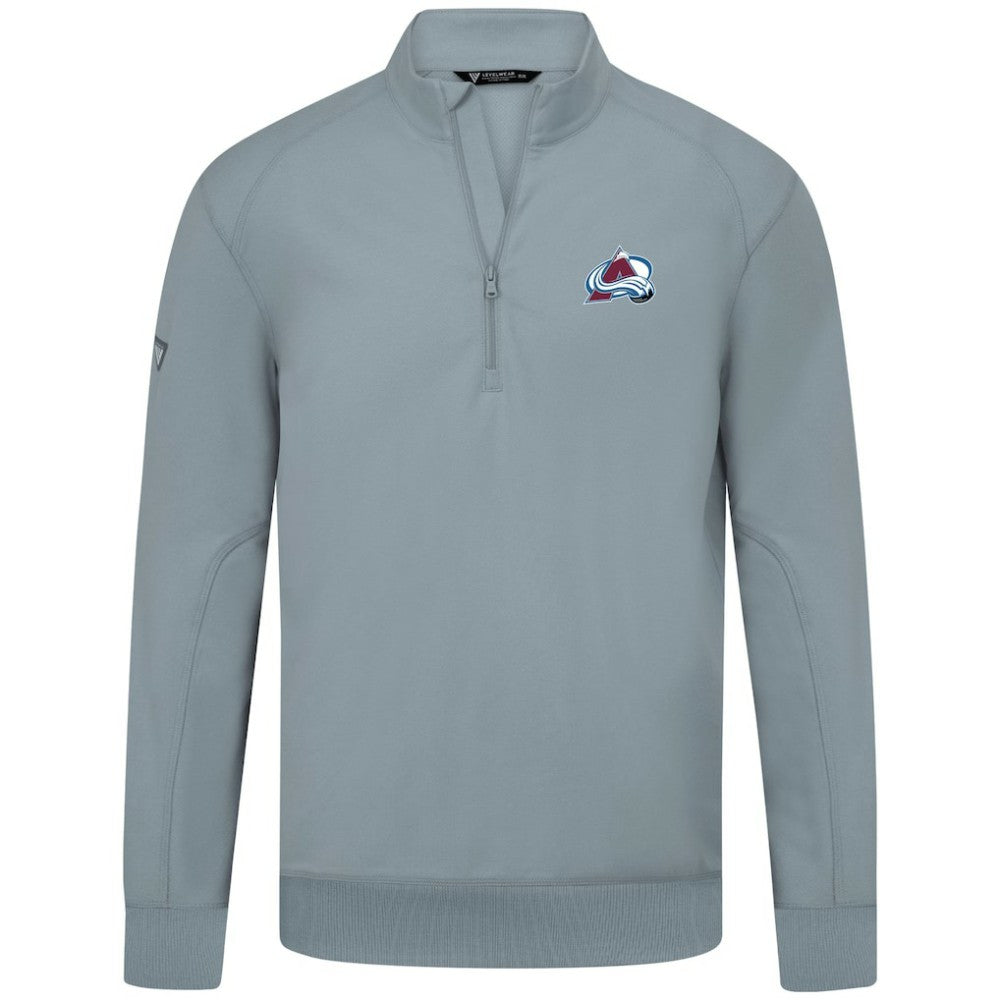 Colorado Avalanche Levelwear Upright Tri-Blend Quarter-Zip Pullover - Gray - NHL
