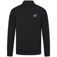 Columbus Blue Jackets Levelwear Upright Tri-Blend Quarter-Zip Pullover - Black - NHL