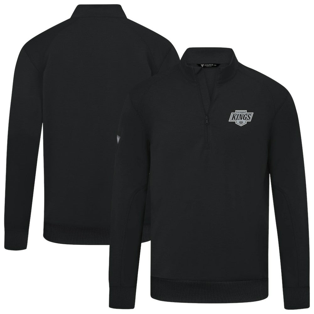 Los Angeles Kings Levelwear Upright Tri-Blend Quarter-Zip Pullover - Black - NHL