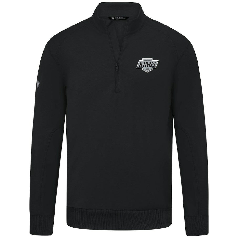 Los Angeles Kings Levelwear Upright Tri-Blend Quarter-Zip Pullover - Black - NHL