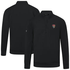 Florida Panthers Levelwear Upright Tri-Blend Quarter-Zip Pullover - Black - NHL