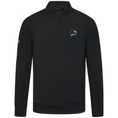 San Jose Sharks Levelwear Upright Tri-Blend Quarter-Zip Pullover - Black - NHL
