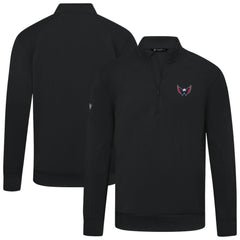 Washington Capitals Levelwear Upright Tri-Blend Quarter-Zip Pullover - Black - NHL