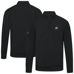 Dallas Stars Levelwear Upright Tri-Blend Quarter-Zip Pullover - Black - NHL