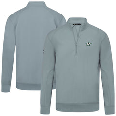 Dallas Stars Levelwear Upright Tri-Blend Quarter-Zip Pullover - Gray - NHL